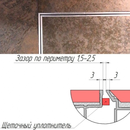 Техно под плитку противопожарный 800*1700п